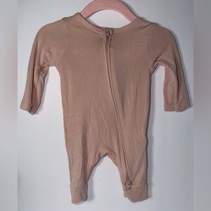 Little Sleepies Dusty Rose Zip-Front Footie